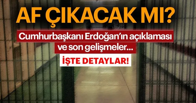 Cumhurbaşkanı Erdoğan ve Adalet Bakanı Gül’den genel af haberleri hakkında açıklama... Af çıkacak mı?