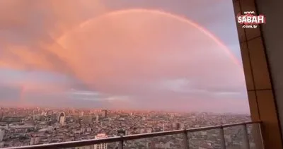 İstanbul’da hayran bırakan gökkuşağı kamerada