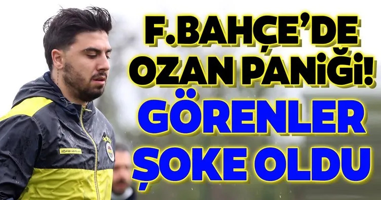 Fenerbahçe’de Ozan Tufan paniği! Görenler şoke oldu