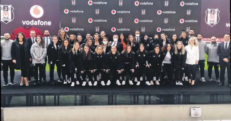 Beşiktaş Kadın Takımı’nın sponsoru Vodafone