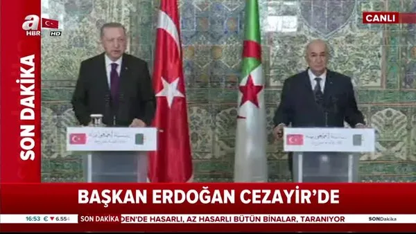 Başkan Erdoğan'dan Cezayir'de önemli açıklamalar