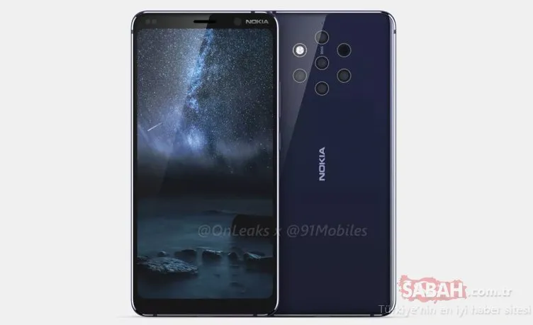Karşınızda Nokia’nın 5 kameralı telefonu Nokia 9!