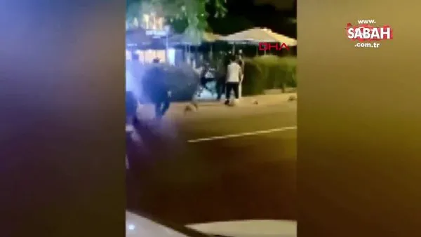 Caddebostan Sahili'nde tekmeli yumruklu kavga | Video