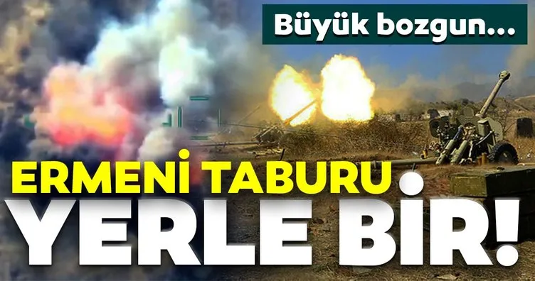 Son dakika haberi | Ermenistan Azerbaycan ordusu karşısında hezimete uğradı! Ermeni taburu yerle bir...