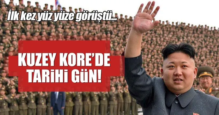 Kim Jong Un ilk defa Güney Koreli yetkililerle yüz yüze görüştü