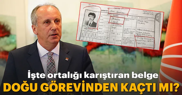 İnce’nin Doğu’dan kaytardığının belgesi