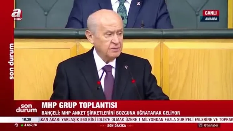 MHP Genel Başkanı Devlet Bahçeli: