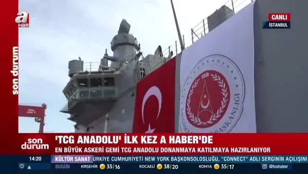 SON DAKİKA: TCG Anadolu Gemisi ilk kez görüntülendi! | Video