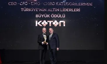 Koton’a Türkiye’nin Altın Liderleri Büyük Ödülü