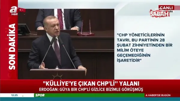 Cumhurbaşkanı Erdoğan, kumpas yalan haberle karışan CHP'nin durumunu o meşhur kıssa ile böyle anlattı...