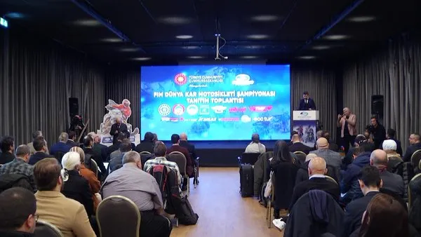 FIM Dünya Kar Motosikleti Şampiyonası'nın (SNX) tanıtım toplantısı yapıldı | Video