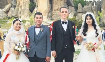 Aynı gün evlenip balonla tur attılar #afyonkarahisar
