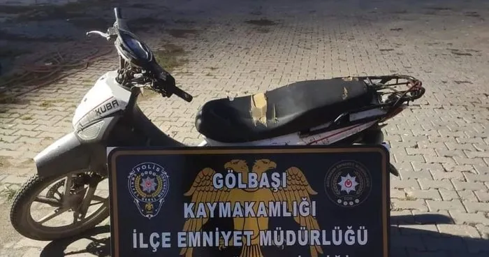 Gaziantep’te çalınan motosiklet Adıyaman’da bulundu