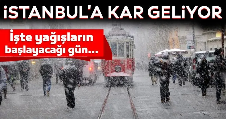 Meteoroloji uyardı! İstanbul’a kar geliyor! İşte yağışların başlayacağı gün...