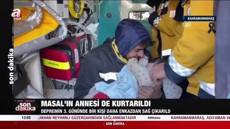Masal bebek ve annesi enkaz altından çıkarıldı | Video
