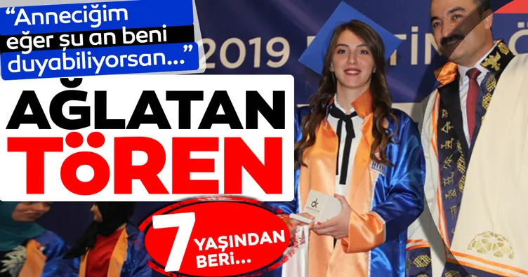 Çorum’da ağlatan mezuniyet töreni