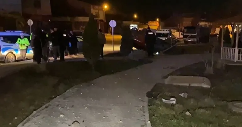 Çorum’da otomobil takla attı: 1 yaralı