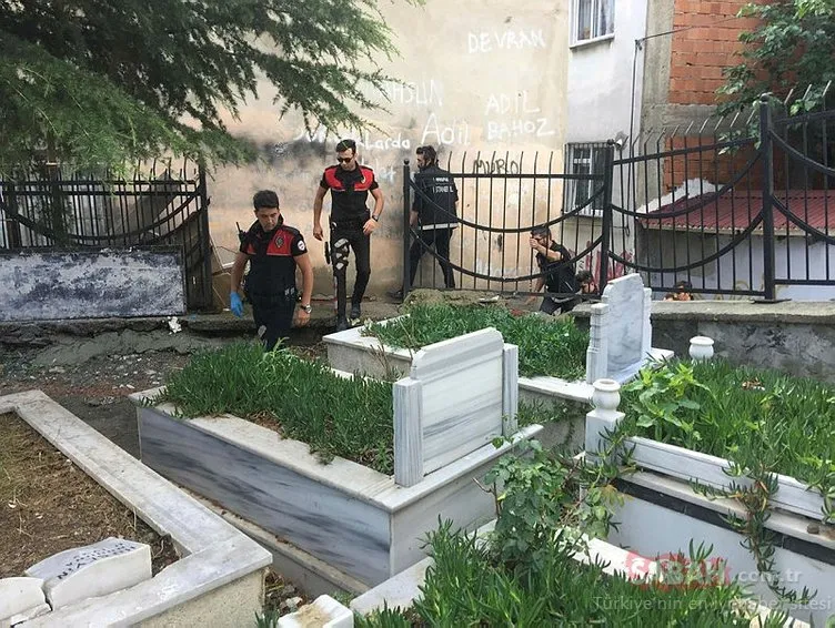 İstanbul’da mezarlıkta narkotik polisini şoke eden görüntü!
