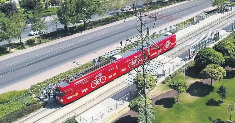Bisiklet şehri Konya’dan Türkiye’de ilk bisiklet tramvayı raylarda