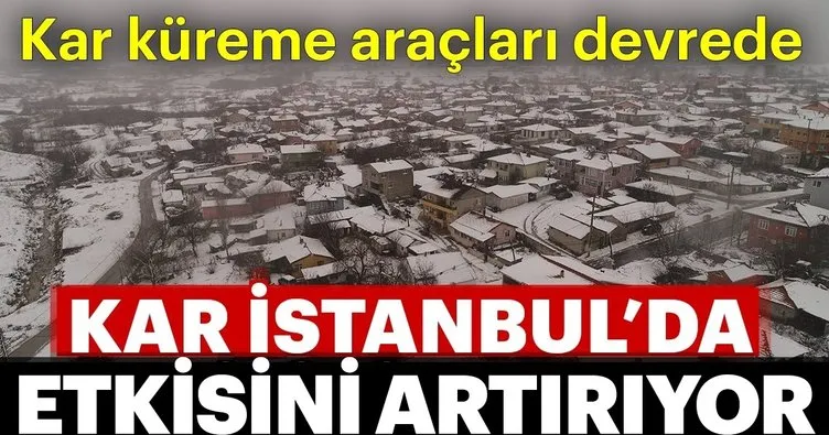 Son dakika haberi... Meteoroloji uyarmıştı! İstanbul’da beklenen kar yağışı başladı!