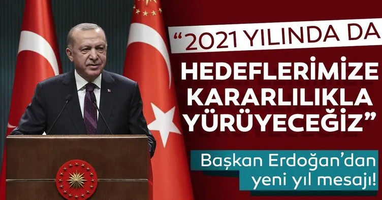 Başkan Erdoğan'dan yeni yıl mesajı!