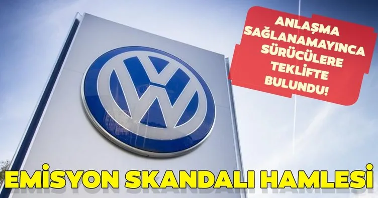 SON DAKİKA: Volkswagen’den emisyon skandalı hamlesi! Anlaşmaya varamayınca sürücülere teklifte bulundu...