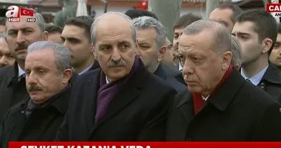 Cumhurbaşkanı Erdoğan, Şevket Kazan’ın cenaze namazına katıldı | Video