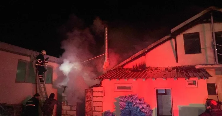 Bilecik’te mermer fabrikasında çıkan yangın söndürüldü