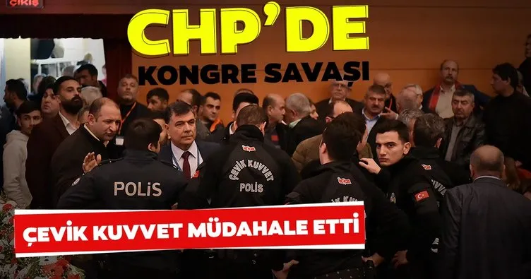 Son dakika: CHP’de kongre savaşı! Çevik kuvvet müdahale etti