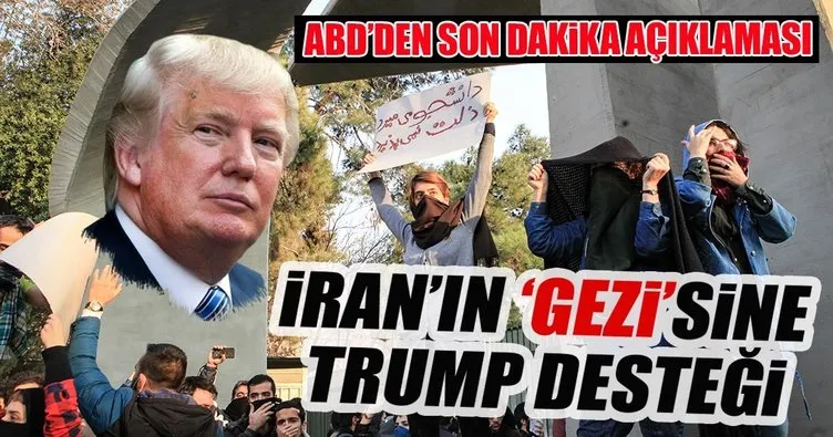 Trump, İran’daki gösterilere açıkça destek veriyor