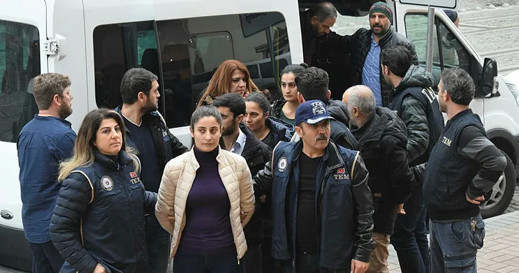 Terör propagandası yapan 7 HDP’li yönetici adliyeye sevk edildi