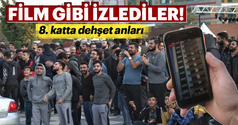 Yüzlerce kişi film gibi izledi