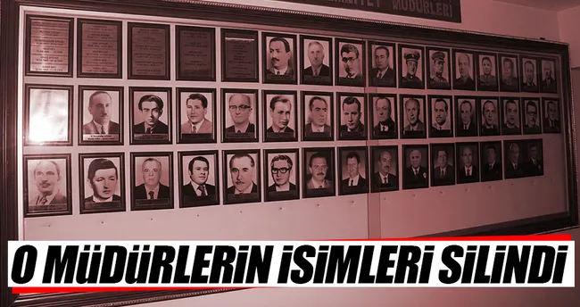 FETÖ’den tutuklanan müdürlerin isim ve fotoğrafları artık panoda yok