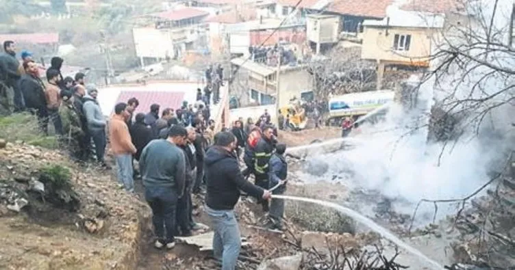 Nazilli’de yangın felaketi: 13 ev yandı