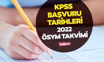 KPSS 2022 ortaöğretim ve ön lisans başvuruları başladı mı, sınavlar ne zaman? ÖSYM takvimi ile KPSS ortaöğretim ve ön lisans başvuru ve sınav tarihleri