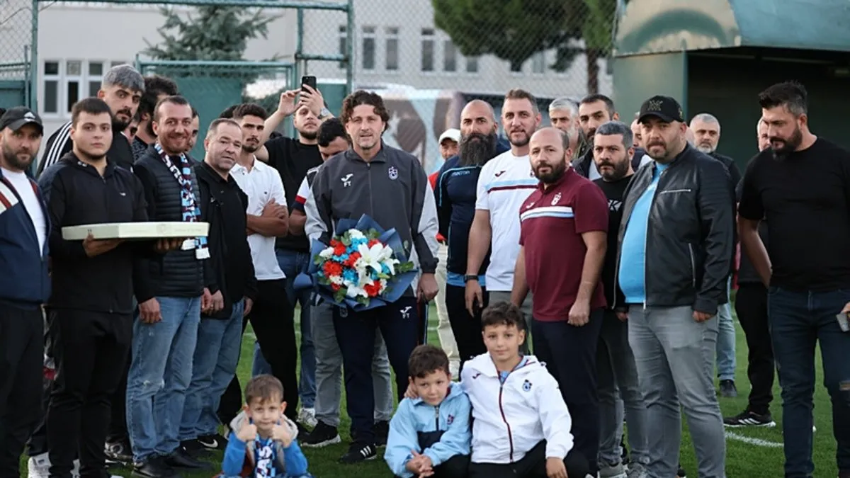 Taraftar gruplarından Trabzonspor'a moral ziyareti