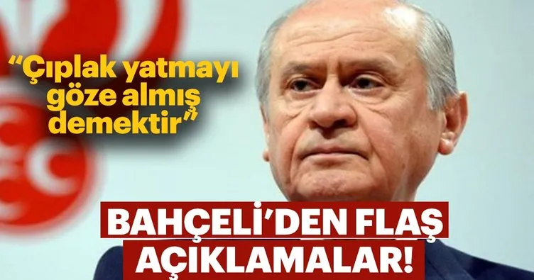 MHP Lideri Bahçeli’den flaş Sarı Yelek açıklaması