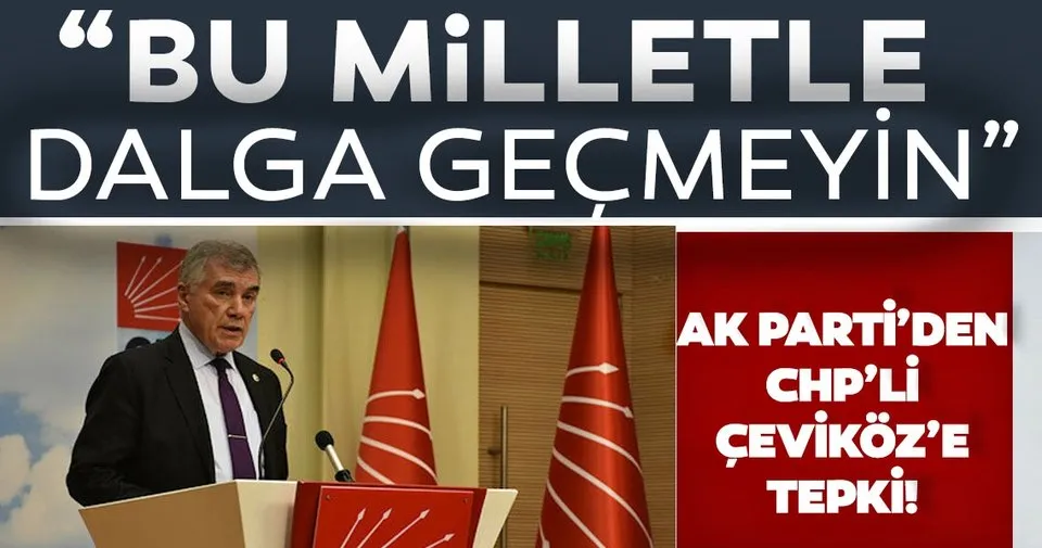AK Parti Genel Başkanvekili Kurtulmuş'tan CHP'li Çeviköz'e tepki: Yazıktır, günahtır, bu milletle dalga geçmeyin