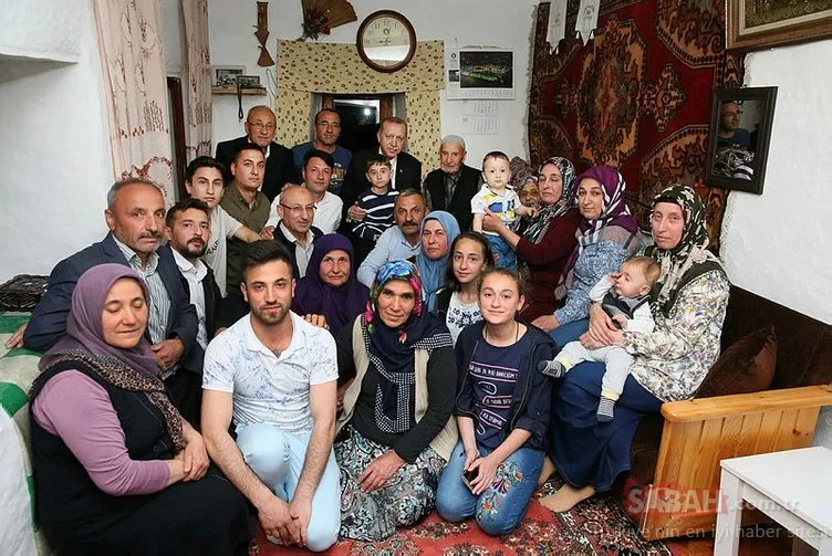 Cumhurbaşkanı Erdoğan,iftarını o aileyle beraber açtı