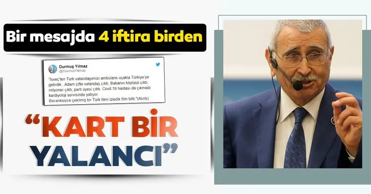 Bir mesajda 4 iftira birden
