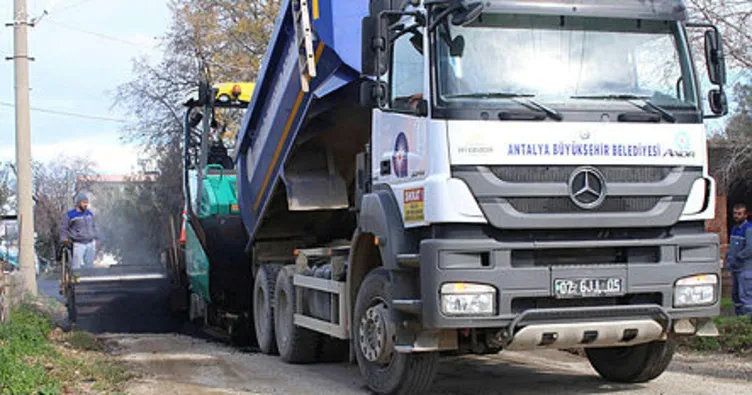 Manavgat Çenger yoluna sıcak asfalt