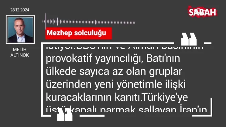 Melih Altınok | Mezhep solculuğu