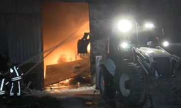 Çatalca’da fabrika deposunda yangın
