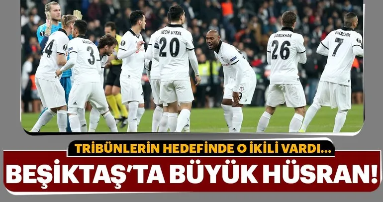 Beşiktaş taraftarlarından iki oyuncuya sert tepki