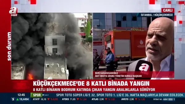Akit Medya binasında yangın! Nuri Karahasanoğlu, A Haber'e konuştu | Video