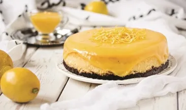 Limon soslu cheesecake