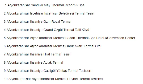 Günlük kaplıca fiyatları Günlük kaplıca fiyatları