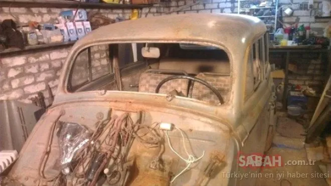 50 yıldır garajda bulunan aracın son halini görünce gözünüze inanamayacaksınız!