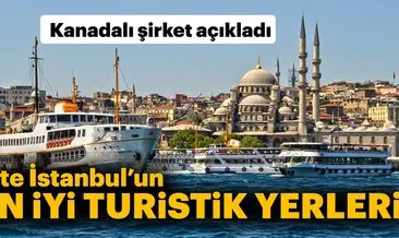 İstanbul’un en iyi turistik yerleri sıralandı