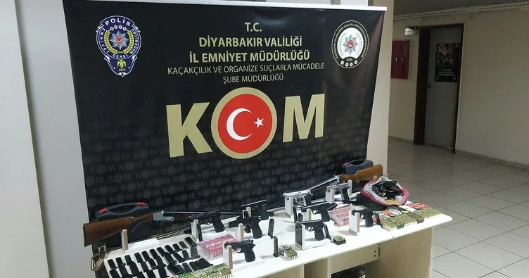 Diyarbakır’da silah kaçakçılığı operasyonunda 18 şüpheli yakalandı